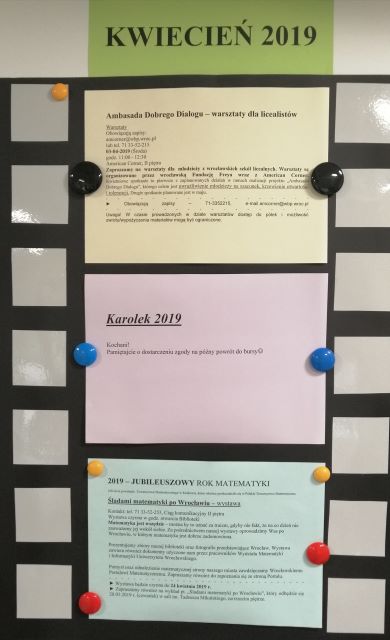 Aktualności kwiecień